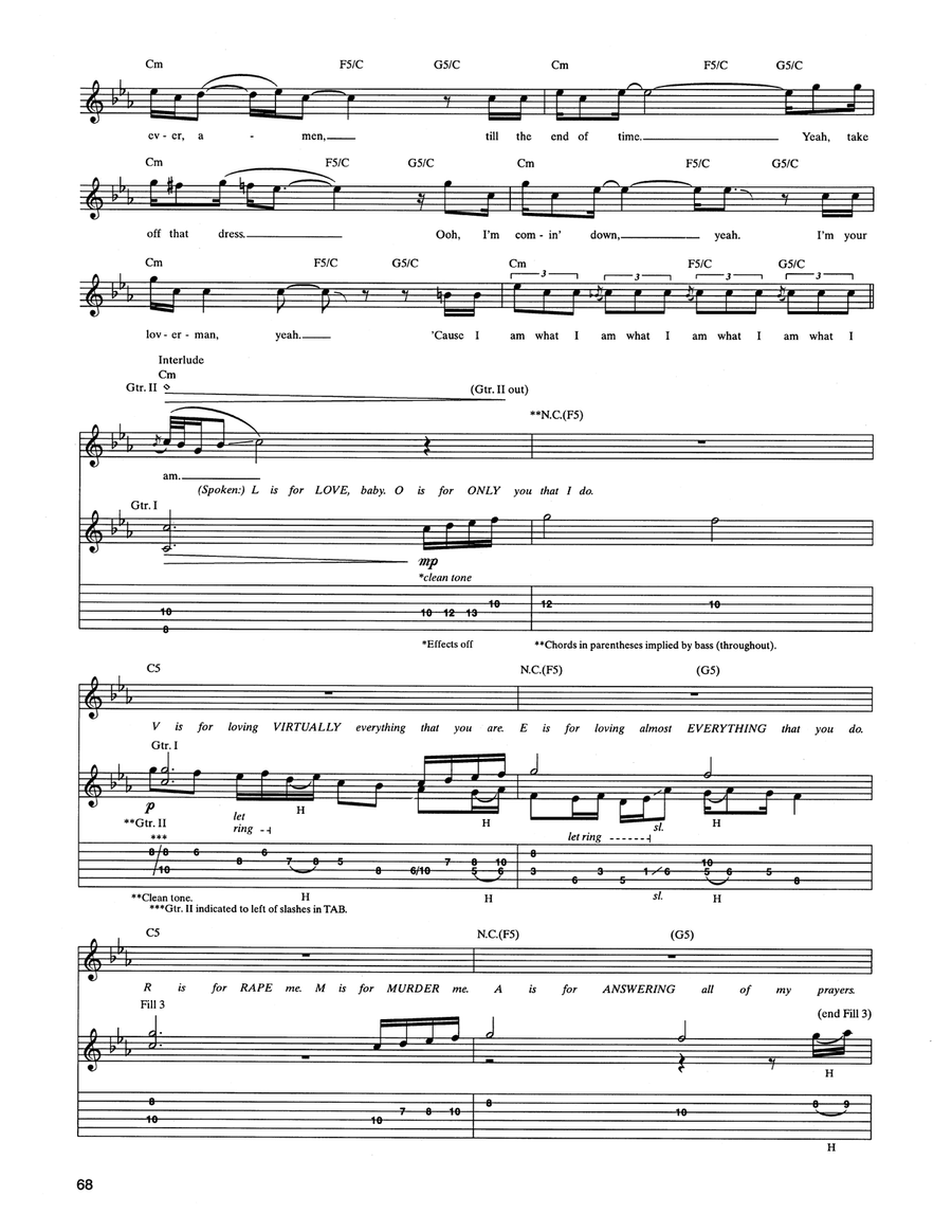 Loverman Loverman Acoustic Guitar scores gallery preview page 3