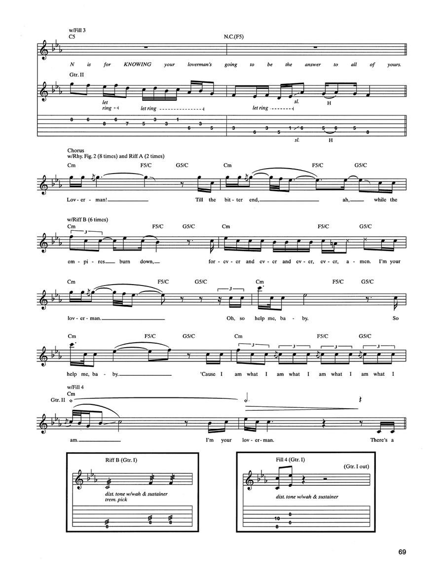 Loverman Loverman Acoustic Guitar scores gallery preview page 4