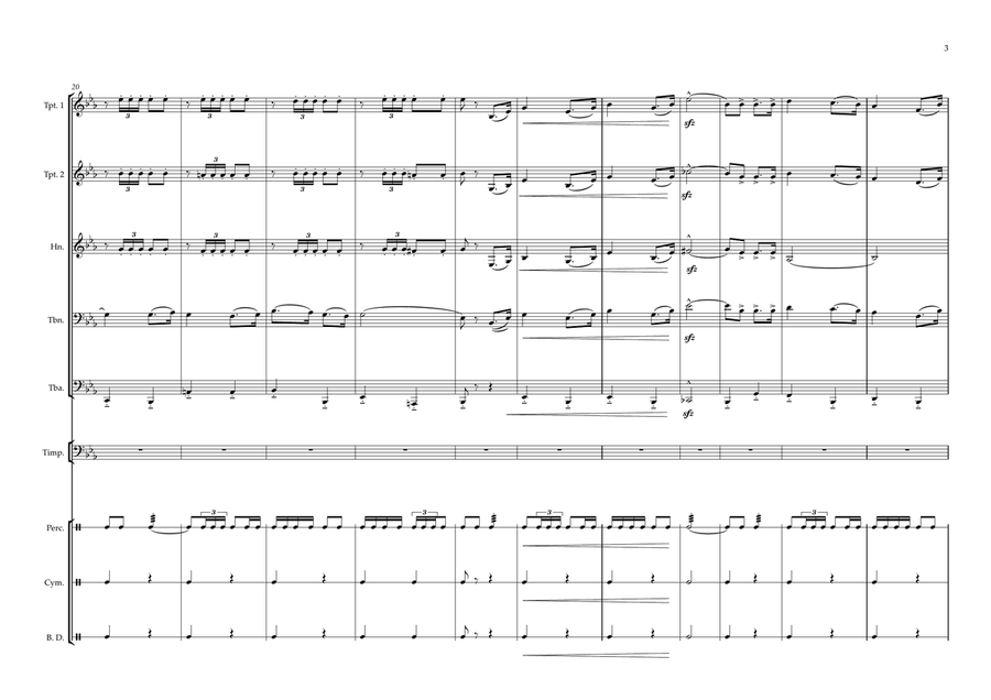 Cuban National Anthem for Brass Quintet Brass Quintet scores gallery preview page 3