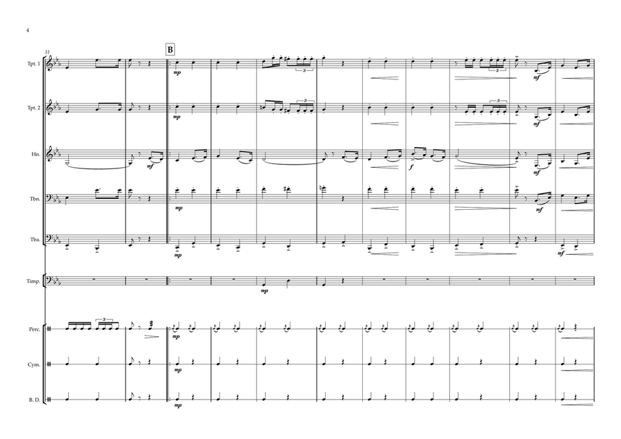 Cuban National Anthem for Brass Quintet Brass Quintet scores gallery preview page 4