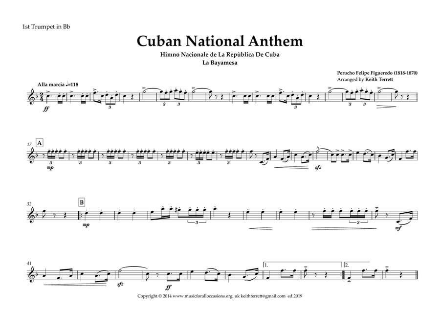 Cuban National Anthem for Brass Quintet Brass Quintet scores gallery preview page 6