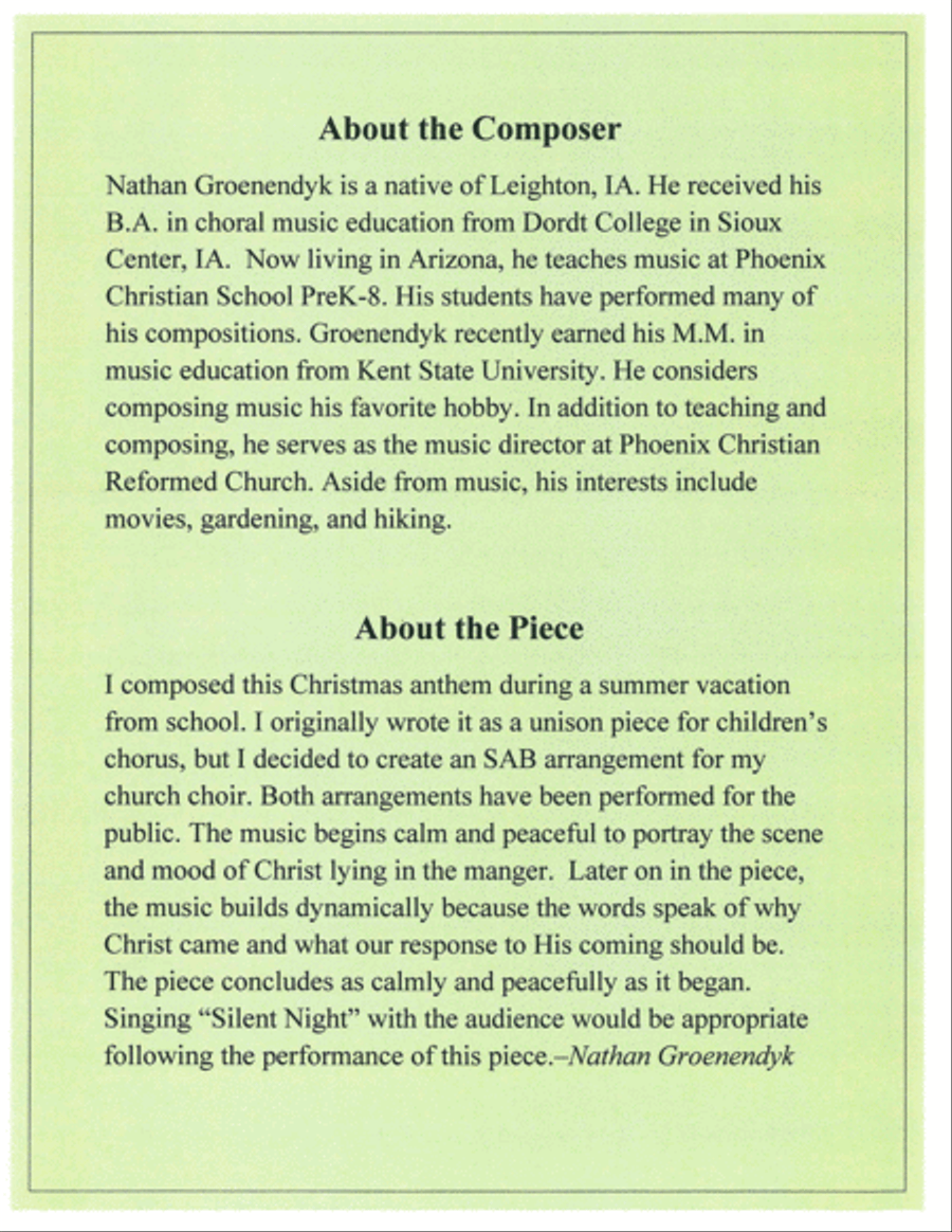 On This Silent, Holy Night 3-Part scores gallery preview page 2