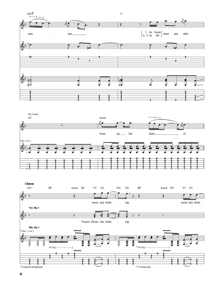 Mountain Climbing Mountain Climbing Acoustic Guitar scores gallery preview page 4