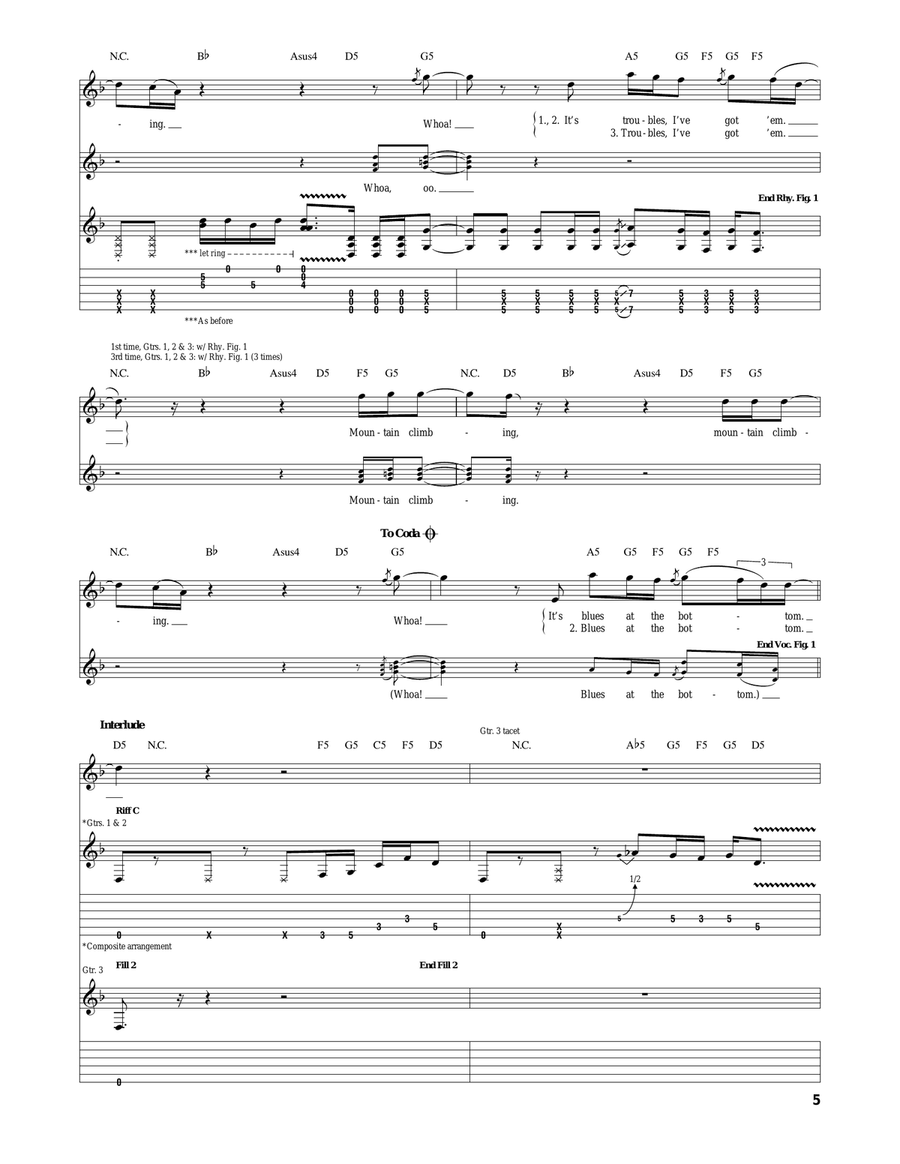 Mountain Climbing Mountain Climbing Acoustic Guitar scores gallery preview page 5