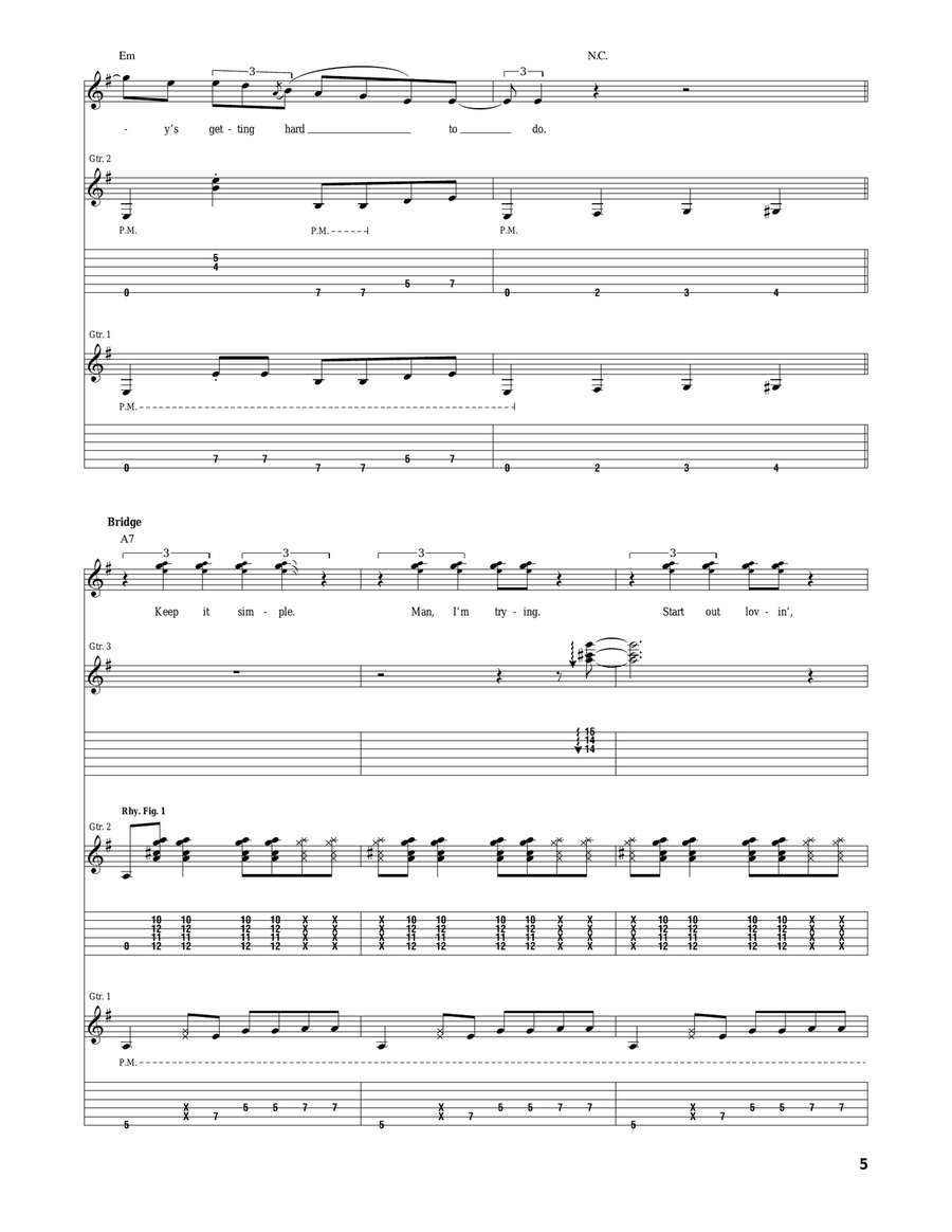 Livin' Easy Livin' Easy Acoustic Guitar scores gallery preview page 5