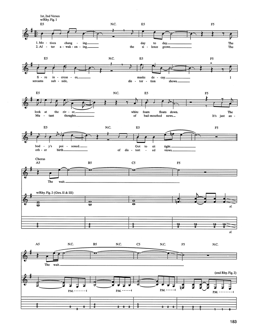 The Wait The Wait Acoustic Guitar scores gallery preview page 2