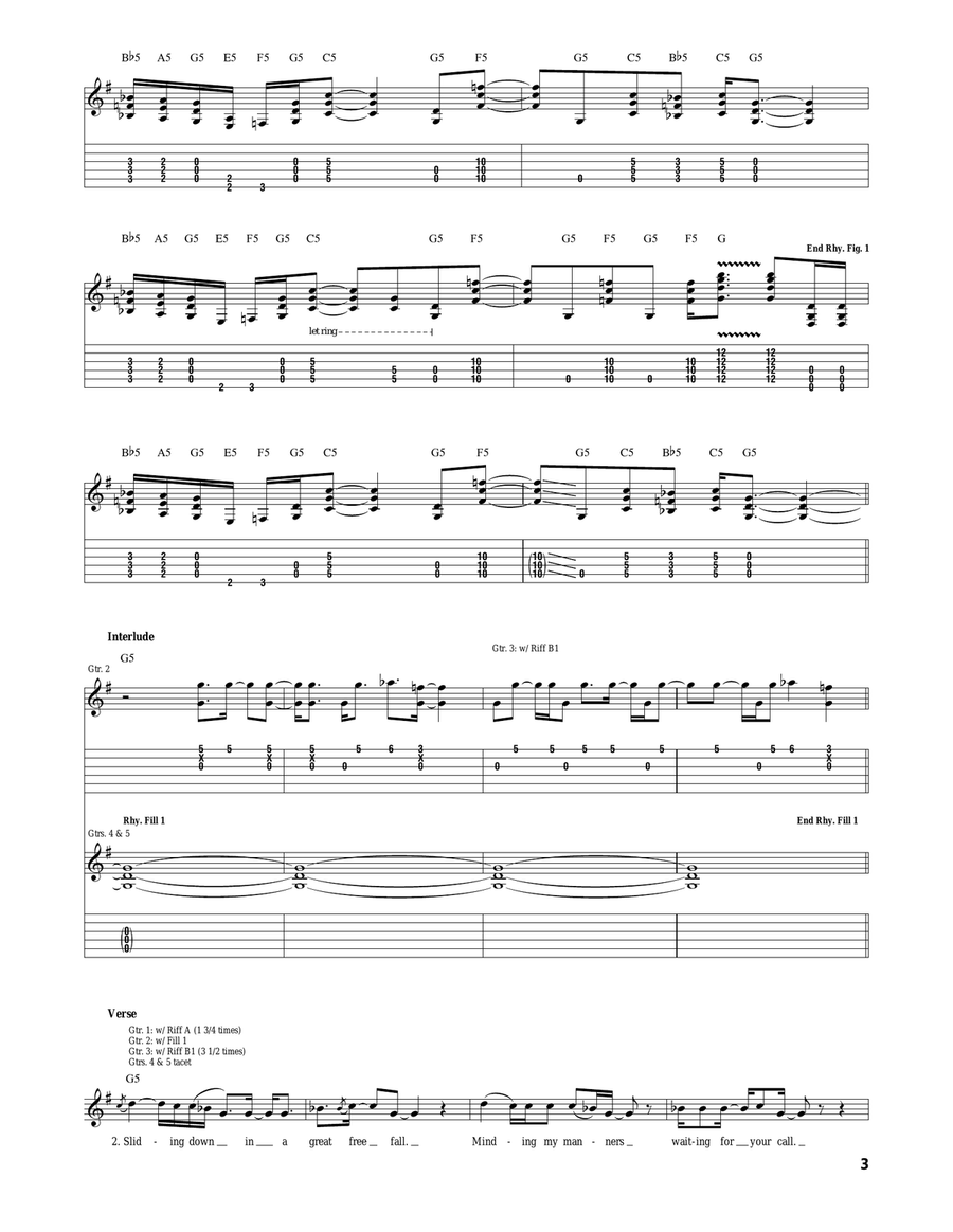 Blues Of Desperation Acoustic Guitar scores gallery preview page 3