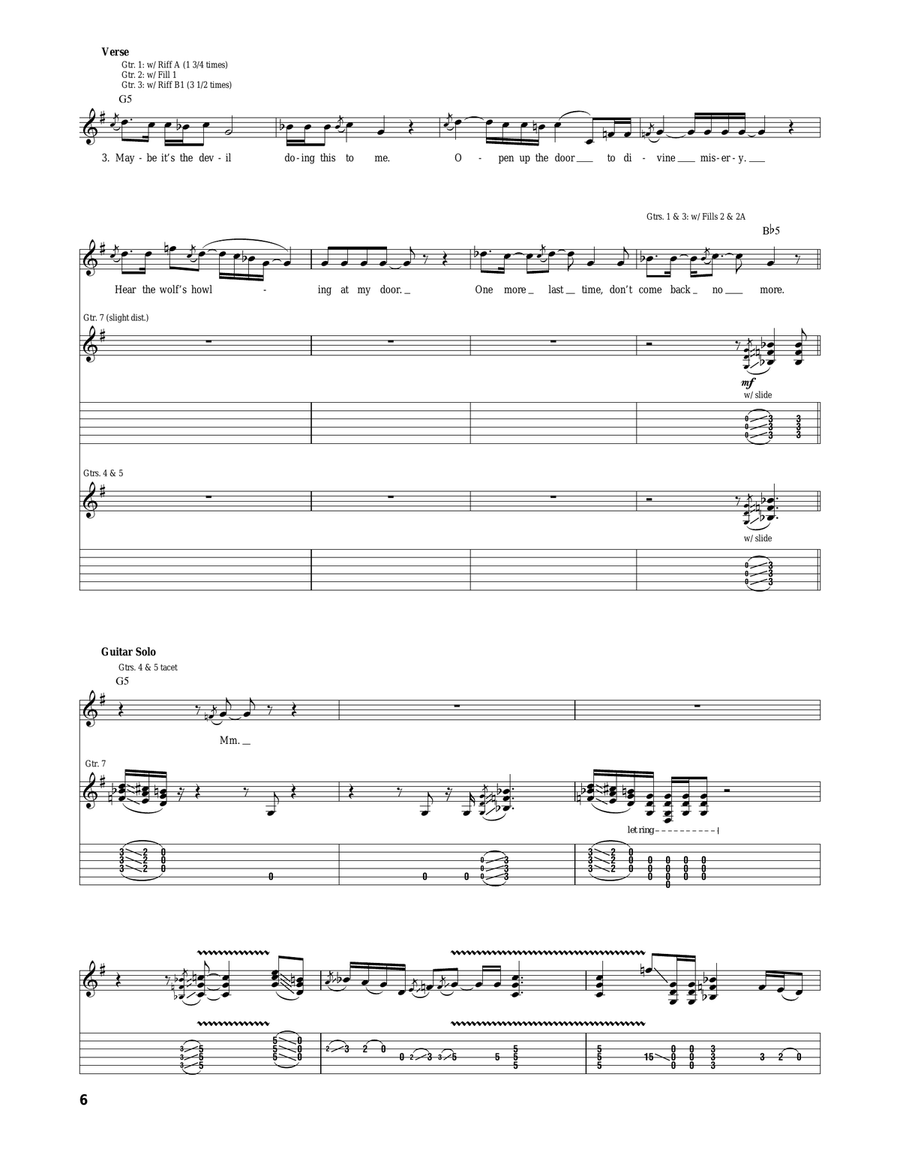 Blues Of Desperation Acoustic Guitar scores gallery preview page 6