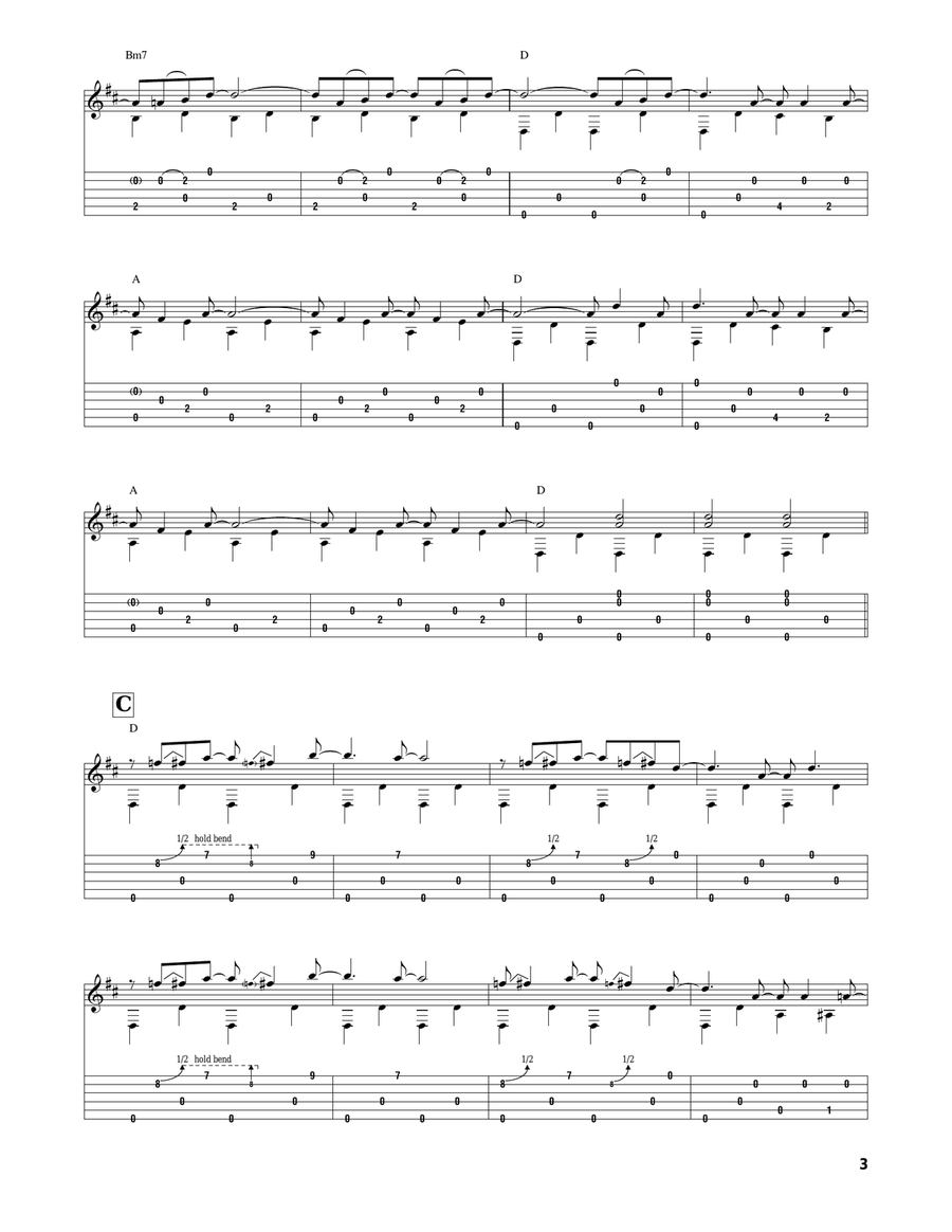 Poor Boy, Long Ways From Home Acoustic Guitar scores gallery preview page 3