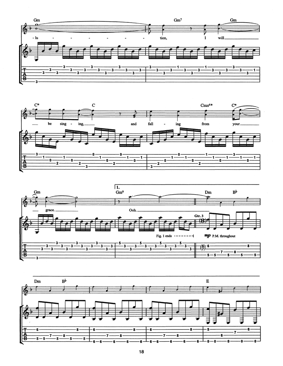 Sing For Absolution by Muse Acoustic Guitar - Digital Sheet Music page 3