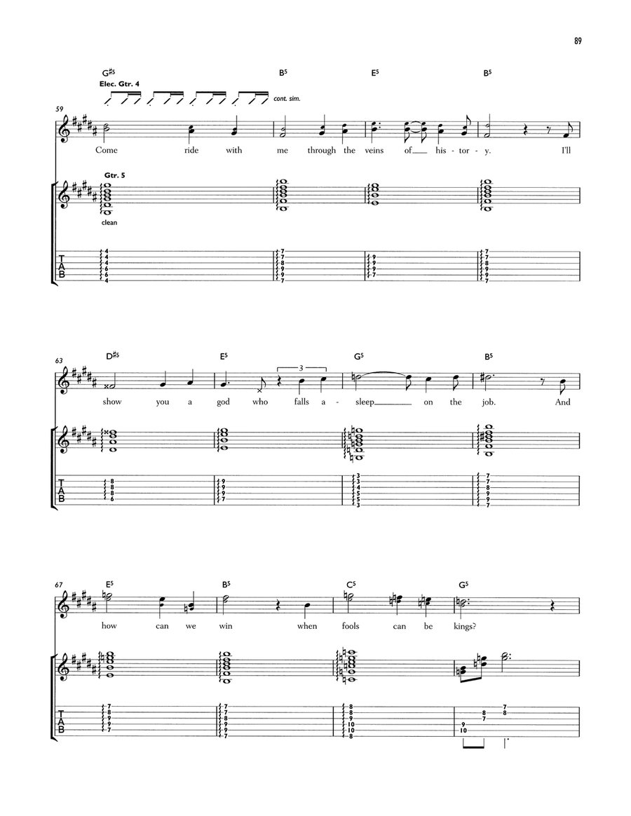 Knights Of Cydonia Knights Of Cydonia Acoustic Guitar scores gallery preview page 4