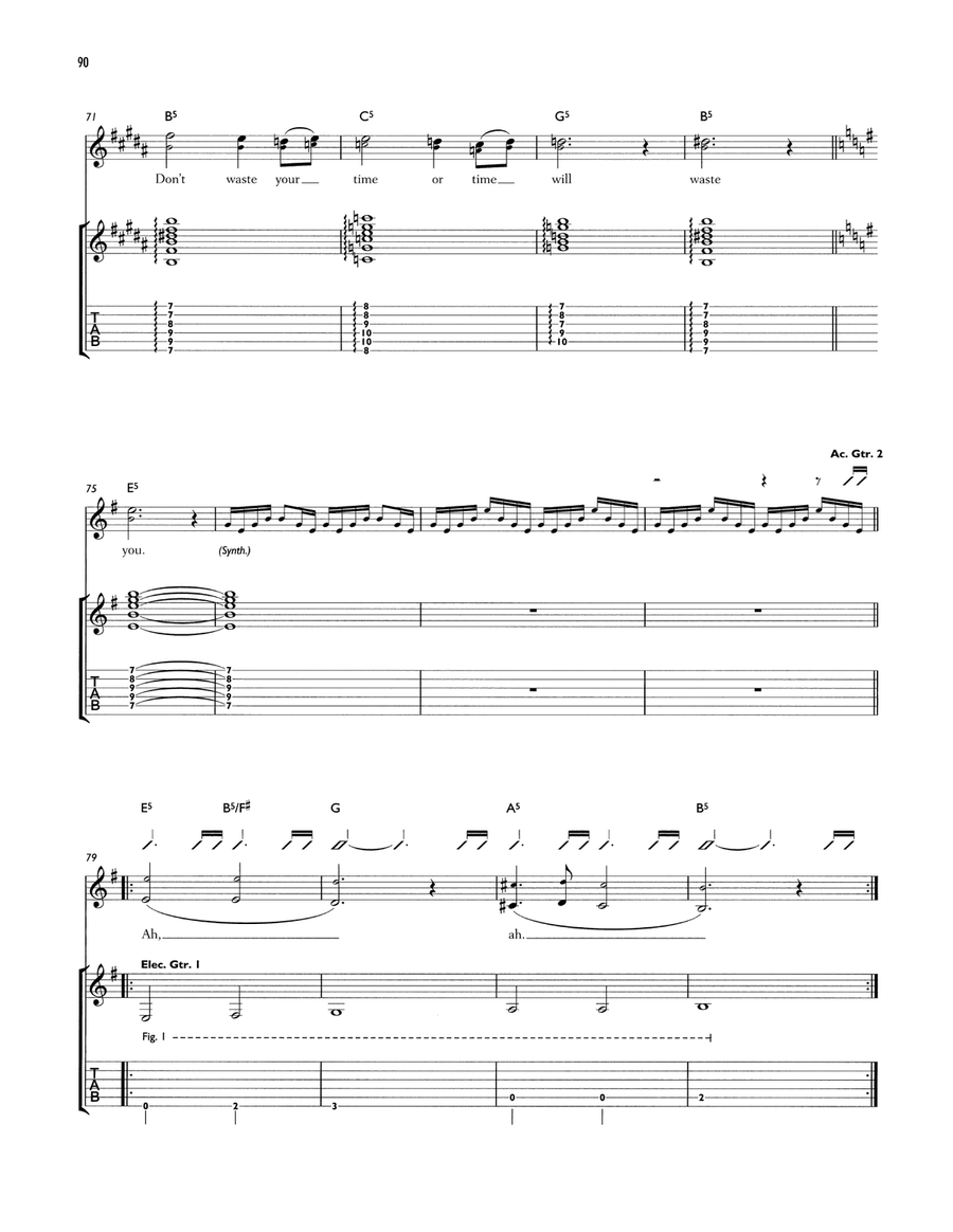 Knights Of Cydonia Knights Of Cydonia Acoustic Guitar scores gallery preview page 5