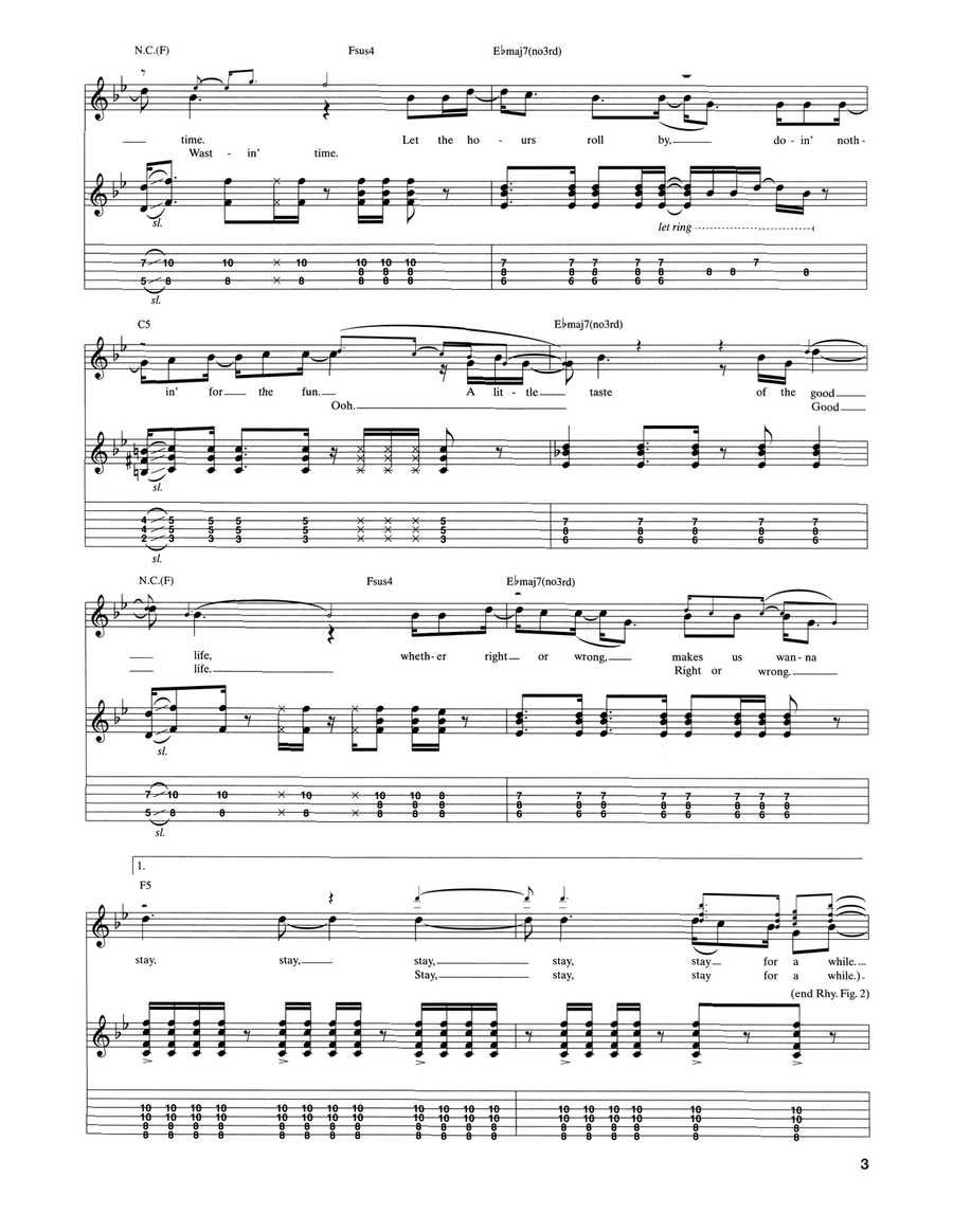 Stay (Wasting Time) Stay (Wasting Time) Acoustic Guitar scores gallery preview page 3