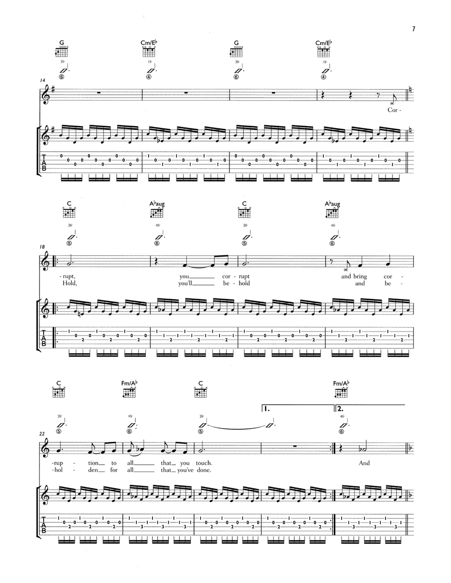 Take A Bow Acoustic Guitar scores gallery preview page 2