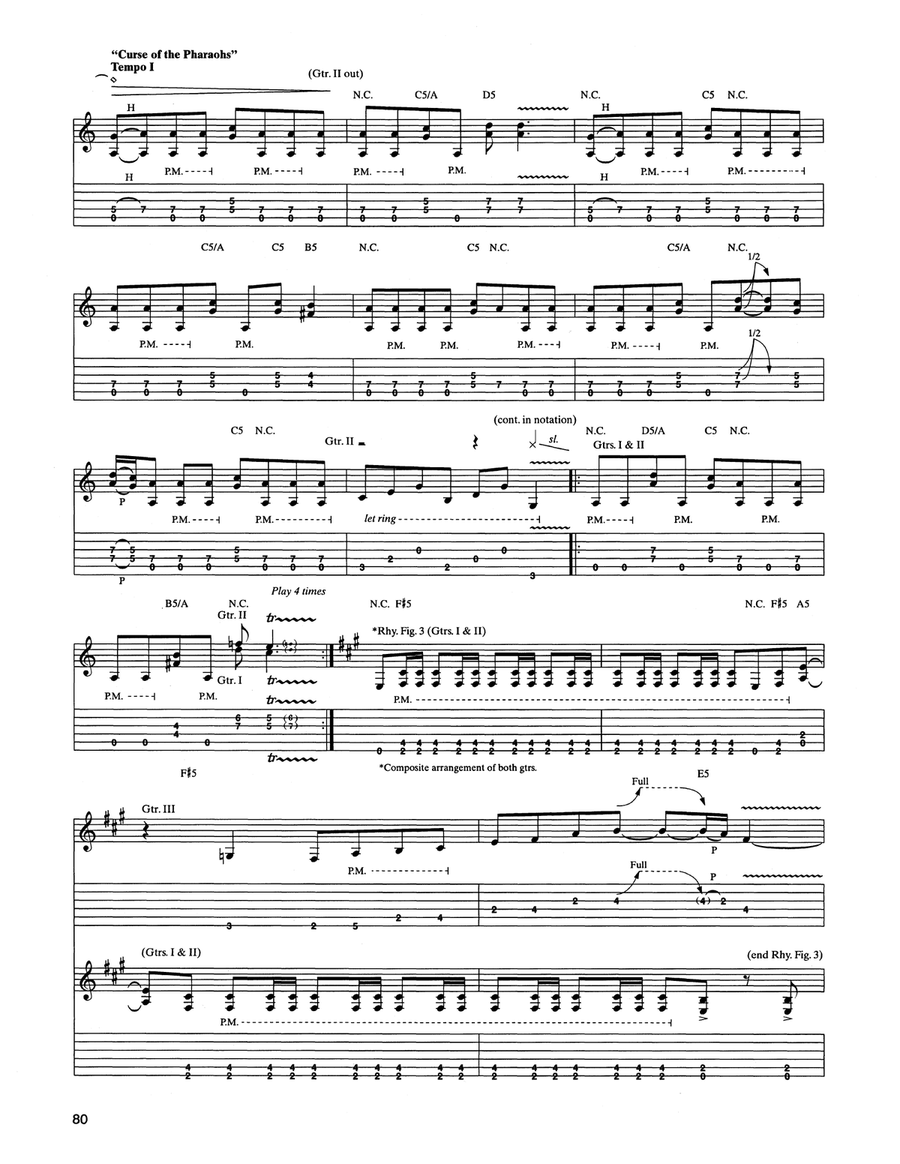 Mercyful Fate Mercyful Fate Acoustic Guitar scores gallery preview page 3
