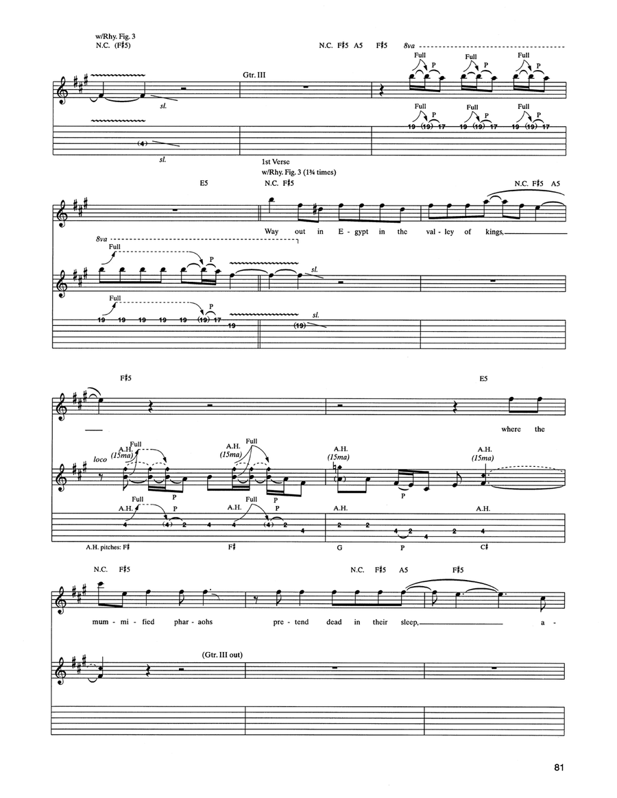 Mercyful Fate Mercyful Fate Acoustic Guitar scores gallery preview page 4