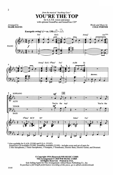 You're the Top (from the musical Anything Goes)