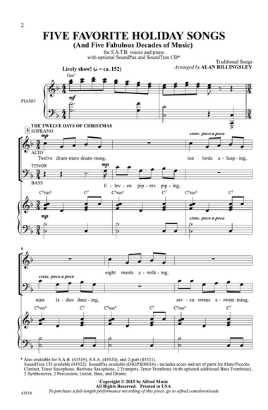 Five Favorite Holiday Songs