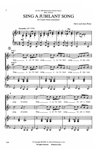 Sing a Jubilant Song