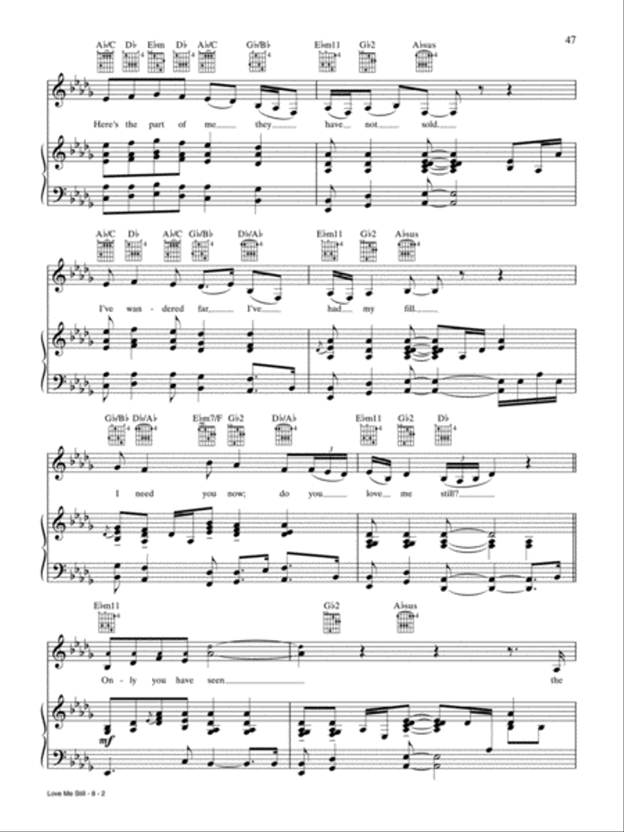 Love Me Still Piano, Vocal, Guitar scores gallery preview page 2