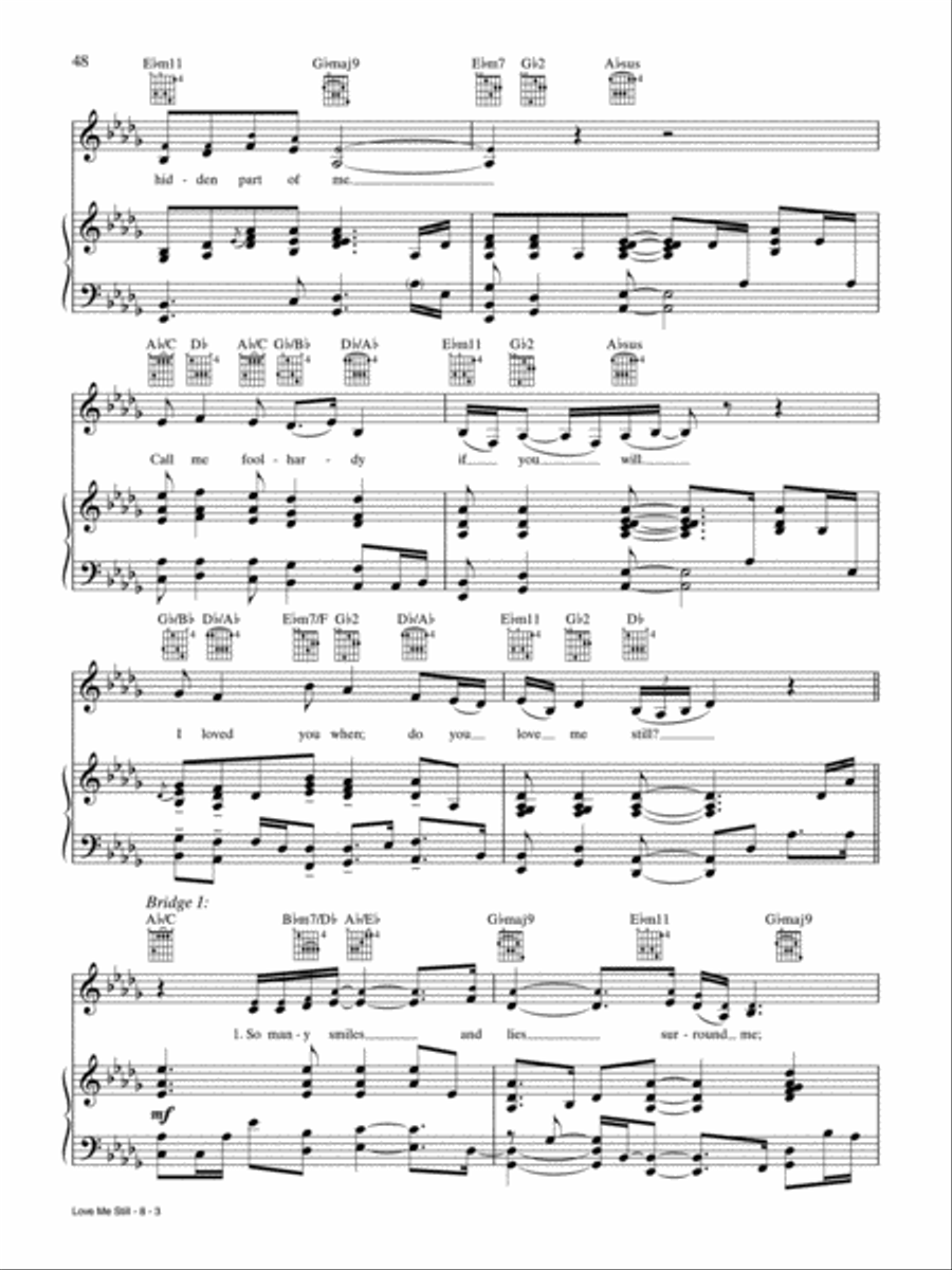 Love Me Still Piano, Vocal, Guitar scores gallery preview page 3