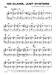 No Clams, Just Oysters: Piano Accompaniment