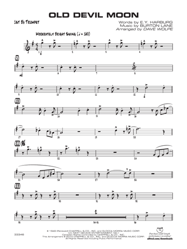 Old Devil Moon: 1st B-flat Trumpet