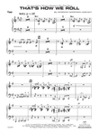 That's How We Roll: Piano Accompaniment