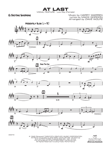 At Last: E-flat Baritone Saxophone