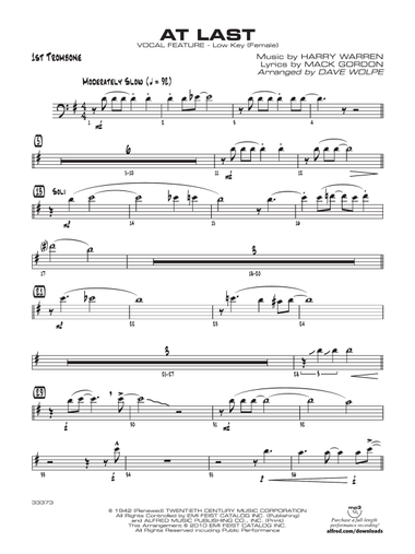 At Last: 1st Trombone