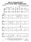 On a Clear Day (You Can See Forever): SATB Vocals