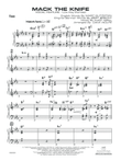 Mack the Knife: Piano Accompaniment