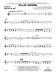 Blue Moon: Solo Bb Part (Substitute for Vocal)