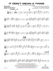 It Don't Mean a Thing (If It Ain't Got That Swing): Solo Eb Part (Substitute for Vocal)