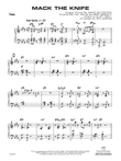 Mack the Knife: Piano Accompaniment