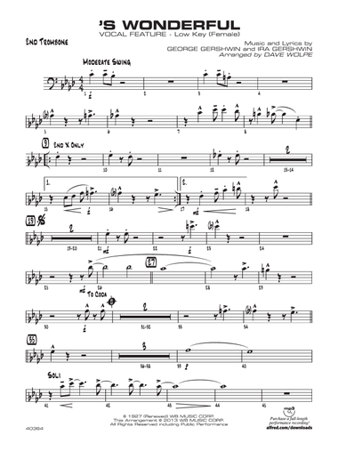 'S Wonderful: 2nd Trombone