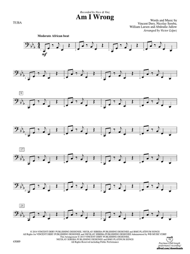 Am I Wrong: Tuba