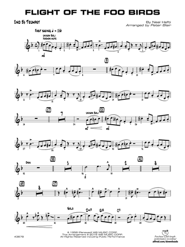 Flight of the Foo Birds: 2nd B-flat Trumpet
