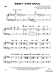 Body and Soul: Piano Accompaniment