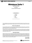 Miniature Suite 1: Score