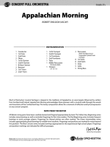 Appalachian Morning: Score