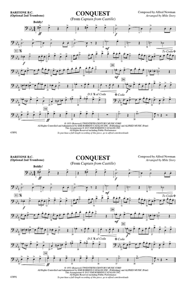 Conquest (from Captain from Castille): Baritone B.C.