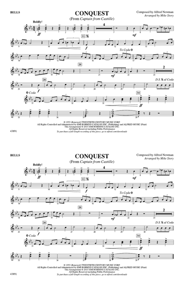 Conquest (from Captain from Castille): Bells