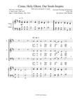 Come, Holy Ghost, Our Souls Inspire (SAB)