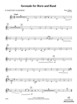 Serenade for Horn and Band: E-flat Baritone Saxophone mini preview