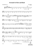 Serenade for Horn and Band: Baritone T.C. mini preview