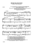 Duke Ellington: Piano Accompaniment