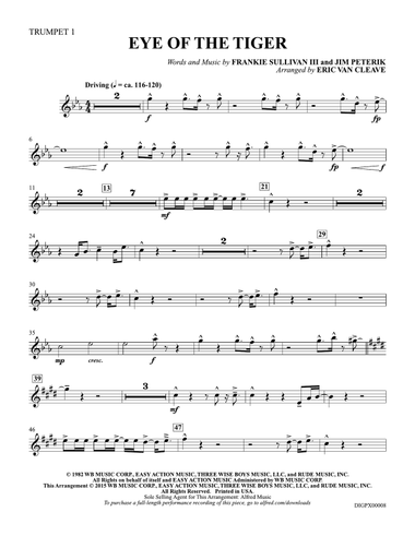 Eye of the Tiger: Trumpet 1