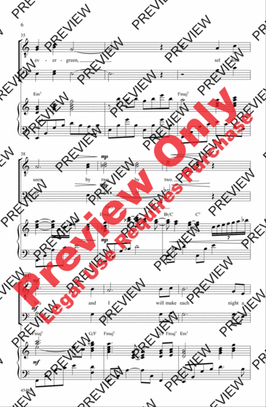 Evergreen Evergreen Men's Choir scores gallery preview page 6