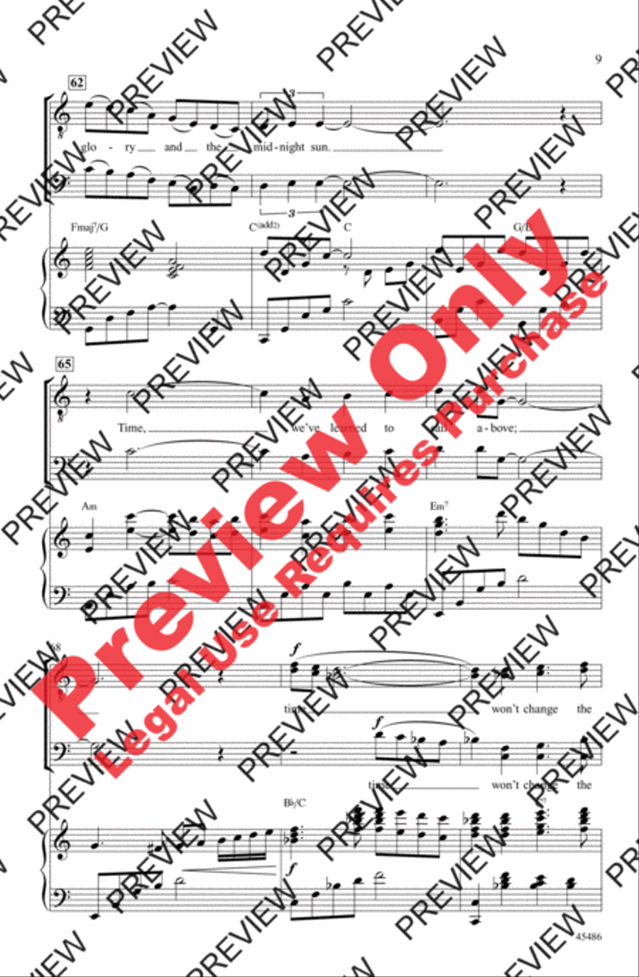 Evergreen Evergreen Men's Choir scores gallery preview page 9
